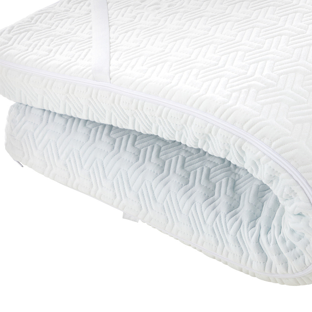 Bedra Memory Foam Mattress Topper Reversible Cool Gel 10cm Queen