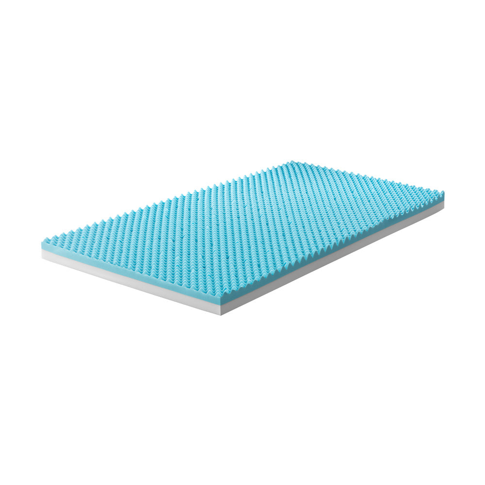 Bedra Memory Foam Mattress Topper Reversible Cool Gel 10cm Single