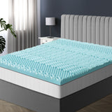 Bedra Cool Gel Memory Foam Mattress Topper 7-Zone 8CM Double