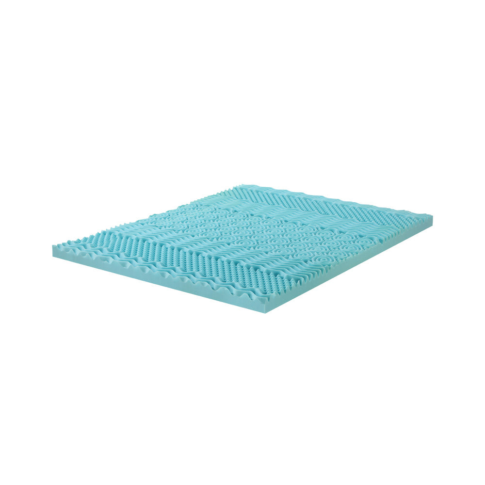 Bedra Cool Gel Memory Foam Mattress Topper 7-Zone 8CM Double