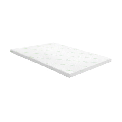 Bedra Memory Foam Mattress Topper Cool Gel Bamboo Cover 7-Zone 8CM King