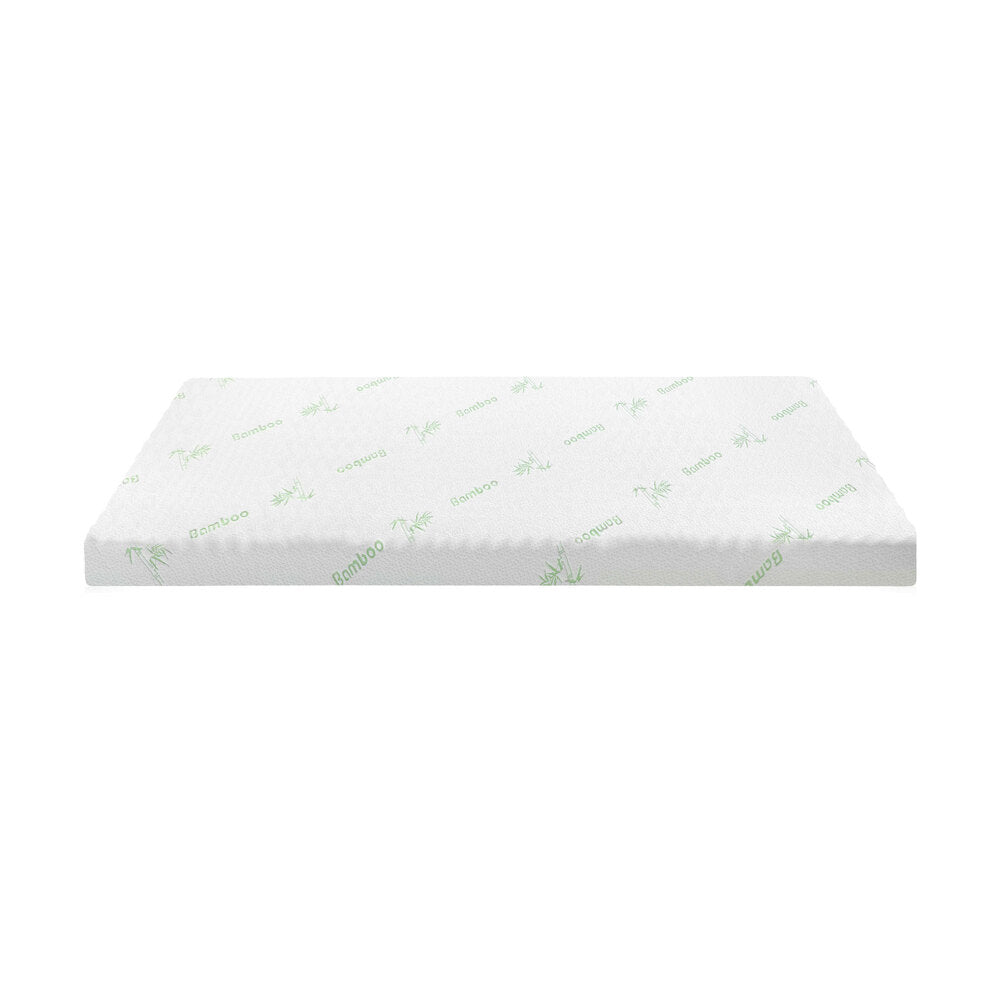 Bedra Memory Foam Mattress Topper Cool Gel Bamboo Cover 7-Zone 8CM King Single