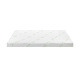 Bedra Memory Foam Mattress Topper Cool Gel Bamboo Cover 7-Zone 8CM King Single - Front View