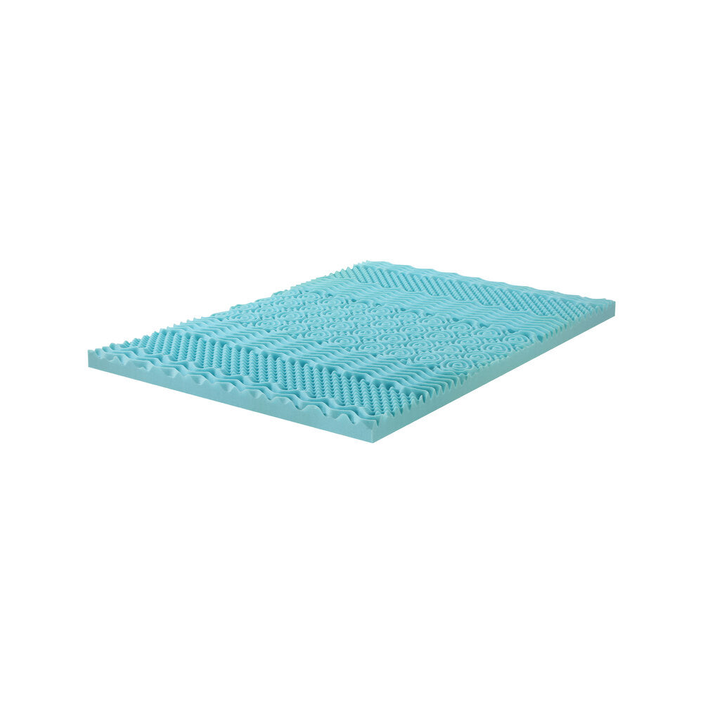 Bedra Memory Foam Mattress Topper Cool Gel Bamboo Cover 7-Zone 8CM King Single
