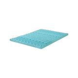 Bedra Memory Foam Mattress Topper Cool Gel Bamboo Cover 7-Zone 8CM King Single - Top-Down View