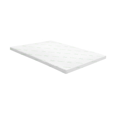 Bedra Memory Foam Mattress Topper Cool Gel Bamboo Cover 7-Zone 8CM Queen