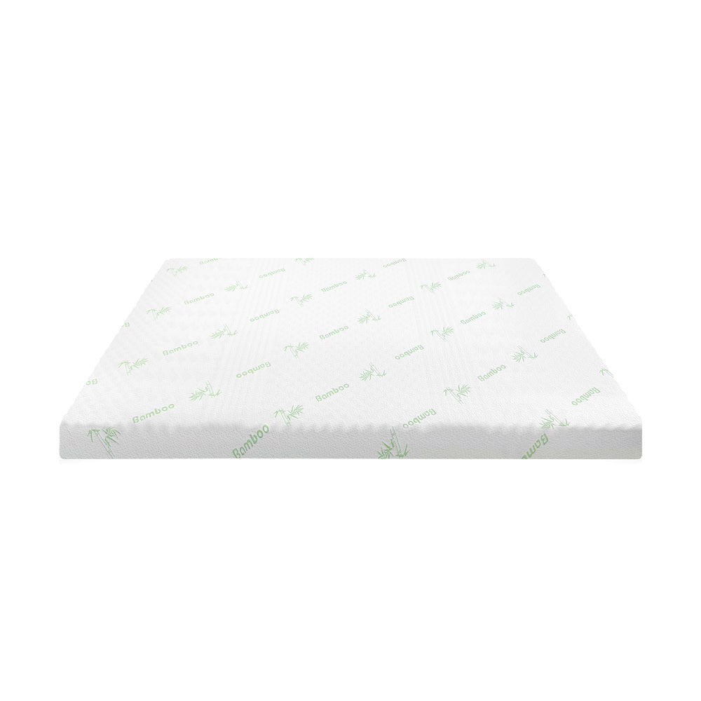 Bedra Memory Foam Mattress Topper Cool Gel Bamboo Cover 7-Zone 8CM Queen