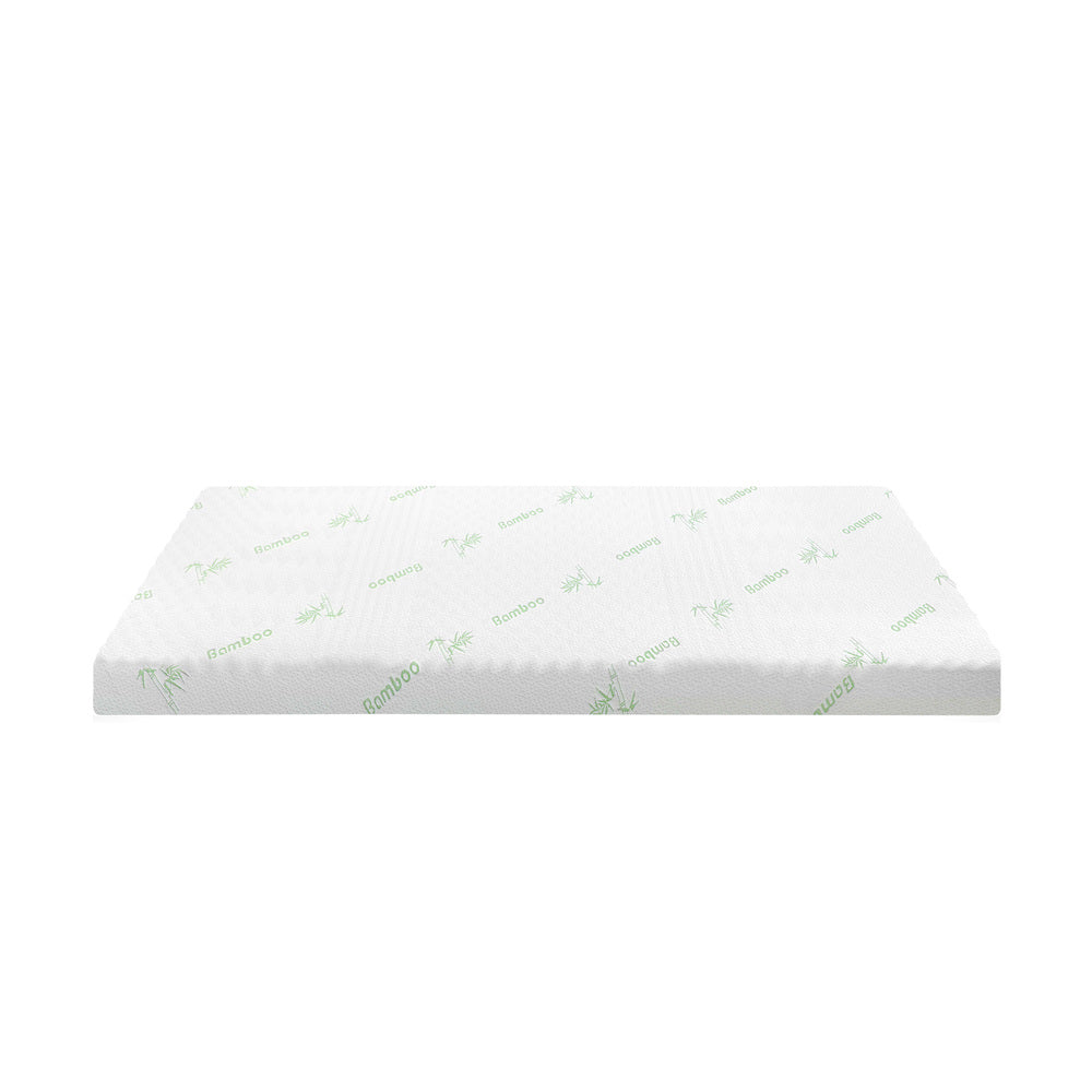 Bedra Memory Foam Mattress Topper Cool Gel Bed Bamboo Cover 7-Zone 8CM Single