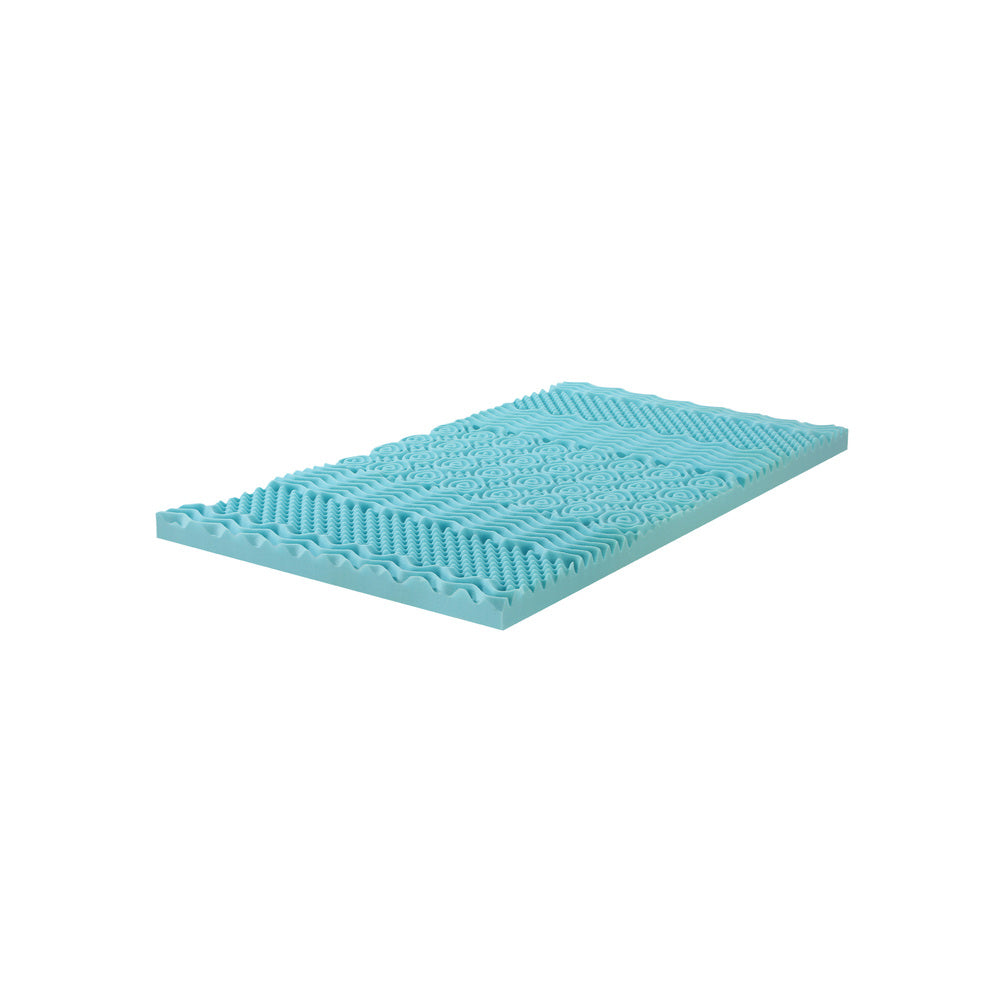 Bedra Memory Foam Mattress Topper Cool Gel Bed Bamboo Cover 7-Zone 8CM Single
