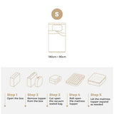 Bedra Single Mattress Topper Pillow Top 1000GSM Microfiber - Close-Up Angle