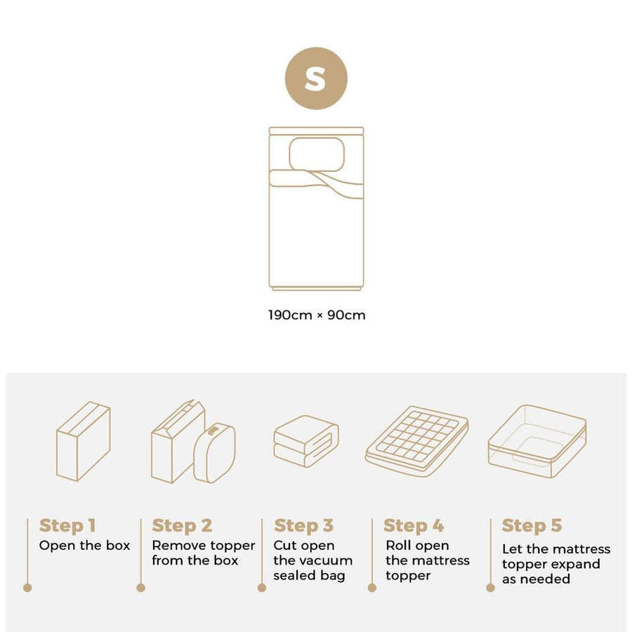 Bedra Single Mattress Topper Pillow Top 1000GSM Microfiber