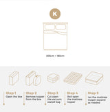 Bedra Mattress Topper Pillowtop Airflow Mesh 5cm King - Top-Down View