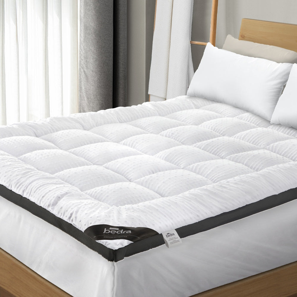 Bedra Mattress Topper Pillowtop Airflow Mesh 5cm King Single
