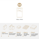 Bedra Mattress Topper Pillowtop Airflow Mesh 5cm King Single - Close-Up Angle