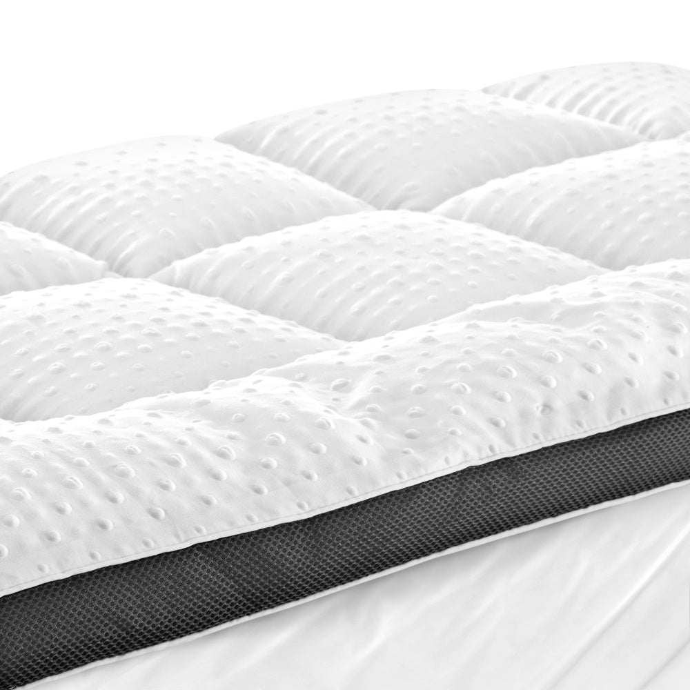 Bedra Mattress Topper Pillowtop Airflow Mesh 5cm King Single