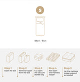 Bedra Mattress Topper Pillowtop Airflow Mesh 5cm Single - Rear View