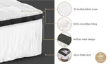 Bedra Mattress Topper Pillowtop Airflow Mesh 5cm Single