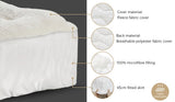 Bedra Fleece Mattress Topper Reversible Pillowtop King - Top-Down View
