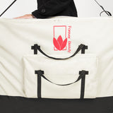 75cm Delux Wheeled Massage Table Carry Bag - WHITE - Side View