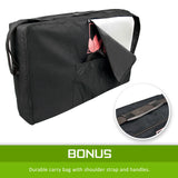 70cm Wooden Portable Massage Table - WHITE - Extra Image