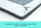 Laura Hill Premium King Single Mattress with Euro Top Layer - 32cm - Top-Down View