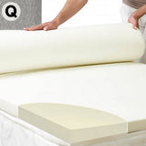 Laura Hill High Density Mattress foam Topper 5cm - Queen - Front View