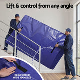 Atirss Mattress Bag Easy Moving Waterproof Storage Dust Cover Protector King - Rear View