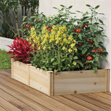 Livsip Garden Bed 160x80x30cm Raised Wooden Planter - Rear View