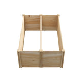 Livsip Garden Bed 240x45x45cm Raised Wooden Planter - Top-Down View