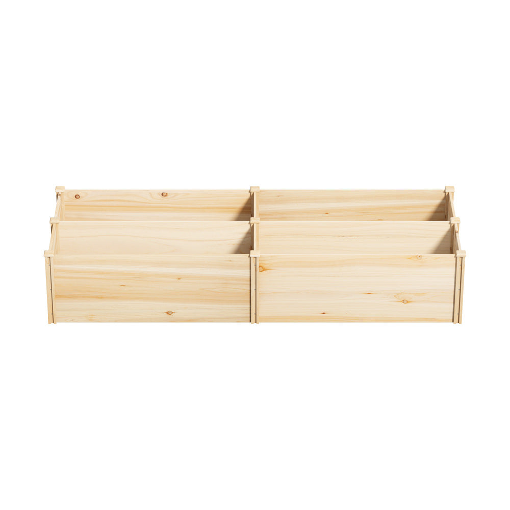 Livsip Garden Bed Set of 4 Raised Wooden Planter 120x45x45cm