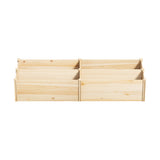 Livsip Garden Bed Set of 4 Raised Wooden Planter 120x45x45cm - 45-Degree Angle