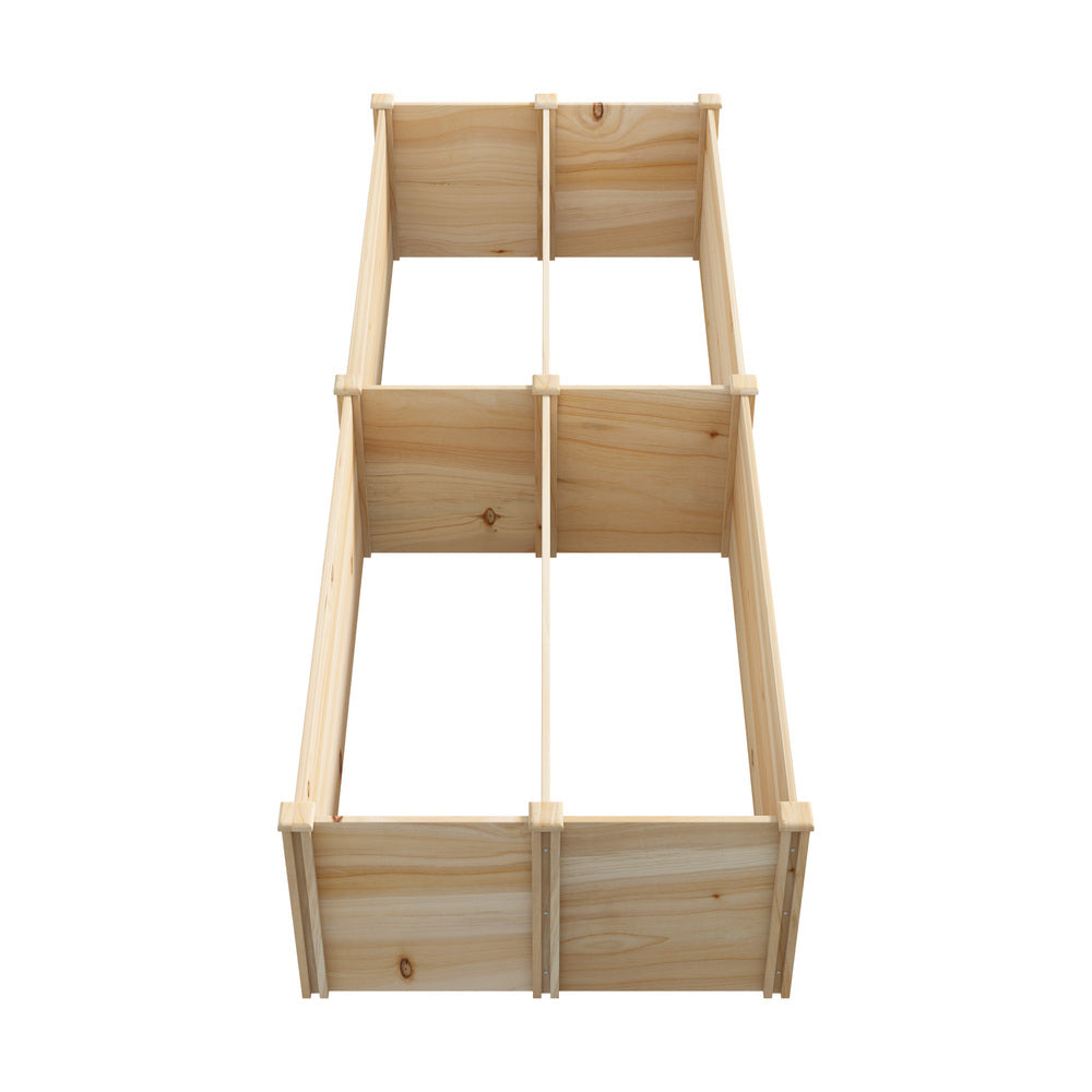 Livsip Garden Bed Set of 4 Raised Wooden Planter 120x45x45cm