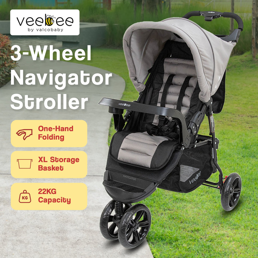 Veebee 3-Wheel Navigator Stroller - Fauna