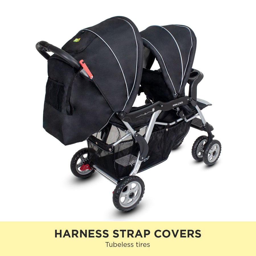 Veebee Doubletake Tandem Twin Infant Pram - Silverado