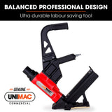 UNIMAC NHF100 37-50mm 16ga Flooring Air Gun Driver, Heavy Duty Pneumatic Floor Nail Gun - Front View