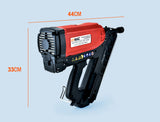 UNIMAC LXG3000 MkII 50-90mm 34-Deg Gas Framing Nail Gun, Commercial Brushless Gas Nailer, with 2 Li-Ion Batteries - Rear View