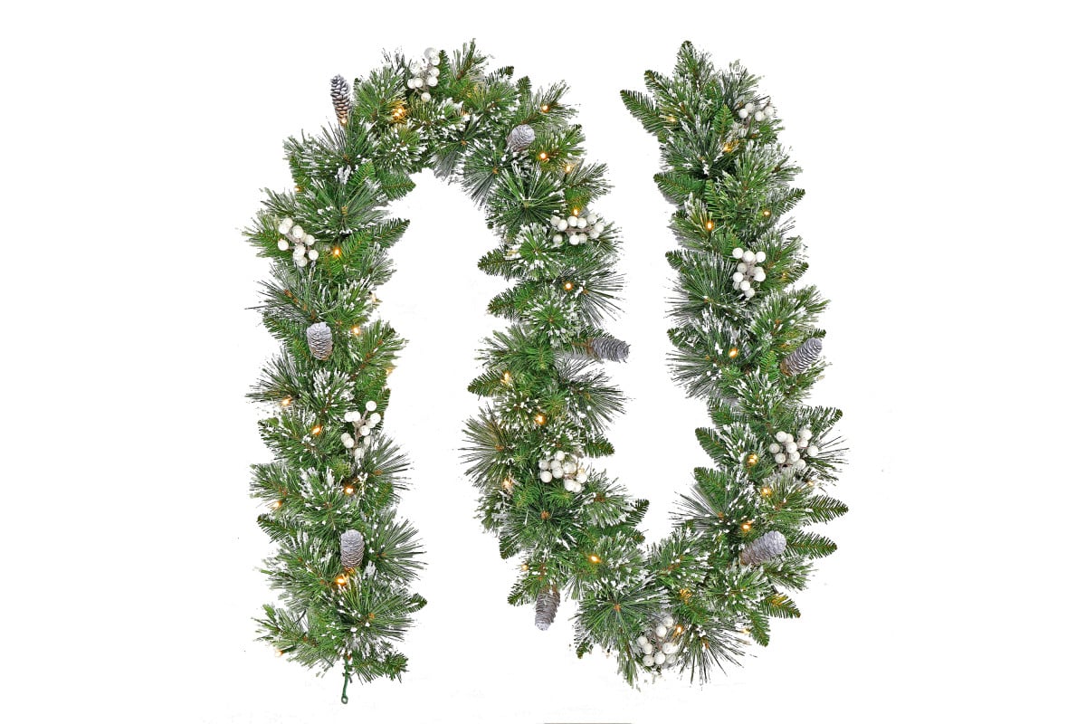 Christabelle Christmas Garland with Lights - Battery Operated 274cm Bryson Pine