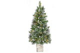 4ft Christmas Tree with Twinkle Lights-  Potted Bryson Pine