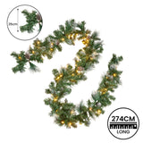 National Tree Company 274cm Prelit Christmas Garland Bayville Pine