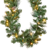 National Tree Company 274cm Prelit Christmas Garland Bayville Pine
