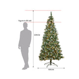 National Tree Company 2.3m Bayville Pine Slim Pre-Lit Christmas Tree