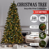 Christabelle 7.5ft Christmas Tree with Twinkle Lights Bryson Pine