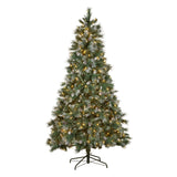 National Tree Company 2.3m Bayville Pine Pre-Lit Christmas Tree