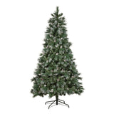 National Tree Company 2.3m Bayville Pine Pre-Lit Christmas Tree - Front View