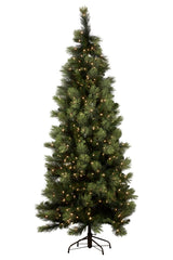 Christabelle 7.5ft Christmas Tree with Lights - Slimline Carolina Pine