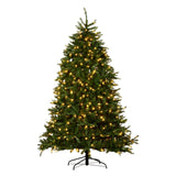 National Tree Company 1.8m Dunhill Shimmer Fir Pre-Lit Christmas Tree