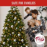 National Tree Company 2.3m Dunhill Shimmer Fir Pre-Lit Christmas Tree - Close-Up Angle