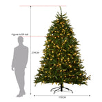 National Tree Company 2.7m Dunhill Shimmer Fir Pre-Lit Christmas Tree