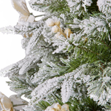National Tree Company Frosted Colonial Christmas Garland - 274cm - Side View