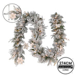 National Tree Company Frosted Colonial Christmas Garland - 274cm